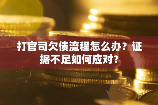 武汉打官司欠债流程怎么办？证据不足如何应对？