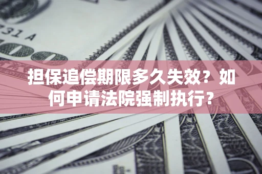 武汉担保追偿期限多久失效？如何申请法院强制执行？