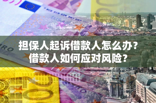 武汉担保人起诉借款人怎么办？借款人如何应对风险？