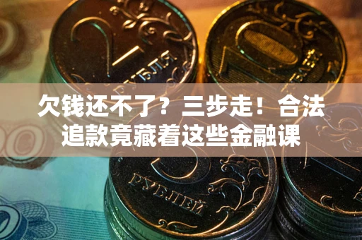 武汉欠钱还不了？三步走！合法追款竟藏着这些金融课