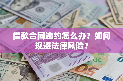 武汉借款合同违约怎么办？如何规避法律风险？